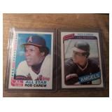 MLB Baseball Cards Collection 1950s-1980s - 9 ct