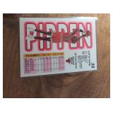 Scottie Pippen 1990-91 NBA Hoops and Fleer Basketball Cards Set