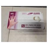 SAFEGUARD Vinyl Powder free Gloves 100/box (X-Large)