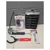 Automotive Tool Set with Impact Sockets and Fluid Tools