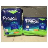 2 pack Prevail Daily Disposable Underwear Small Youth  PV-511  Extra  22 Ct