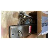 Amazon Basics Traditional Electronic Keyless Keypad Deadbolt Door Lock, keyless Entry Door Lock, Keyed Entry Option, 1-Pack, Satin Nickel