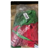 DreamJ Halloween Costume for Womens 5 PCs,Green Dresses Red Knit Cardigan Shorts Glasses Socks for Halloween Cosplay (L)