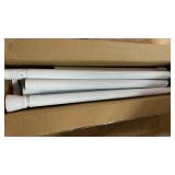 2 Pack White Tension Curtain Rod for Windows 28 to 48 inch, Adjustable Expandable Pressure Spring Curtain Rod No Drilling, 78in Curtain Rod for Bedroom Doorway Closet Doorin