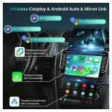 [4G+64G] Android Car Radio for Volkswagen VW Jetta Passat Golf Beetle Polo Caddy Tiguan Touran for SEAT for Skoda with Wireless CarPlay Android Auto, 7 Inch Car Radio with Bluetooth,GPS,WiFi,Camera