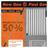 LOVEETA® Gen2 12Ft [18Ft Reach] Lightweight Extendable Light Bulb Changer Pole for High Ceilings  Telescopic Light Bulb Pole Changer with Bulb Gripper - Champagne Gold