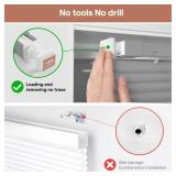 LazBlinds No Tools No Drill Cordless 1in Vinyl Mini Blinds, 100percent Privacy S-Curve Blinds for Indoor Windows, Room Darkening Horizontal Window Blinds and Shades for Home, 33in W x 64in H, Grey
