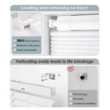 LazBlinds No Tools No Drill Cordless Cellular Shades, Top Down Bottom Up (TDBU) Honeycomb Shades for Home, Light Filtering Thermal Insulation Blinds for Windows, 34in W x 48in H, White