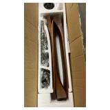 BOOSANT 60 inch Ceiling Fan Without Light, Ceiling Fan No Light with Remote Control and Quiet DC Motor, Outdoor Fans for Patios,Solid Wood 3 Blades,ETL Listed - Dark Walnut