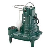 Zoeller Waste-Mate 267-0001 Sewage Pump, 12 HP Automatic  Heavy-Duty Submersible Sewage, Effluent or Dewatering Pump