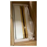 HITNET Bathroom Cabinet Freestanding, Bamboo Storage Cabinet 5-Tier Floor Cupboard with Door and Shelf for Bathroom, Kitchen, Hallway, Natural