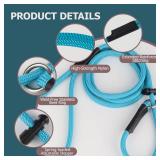 Slip Lead Dog Leash  Strong Nylon Training Rope with Spring-Loaded Adjustable Stopper No Pull Heavy Duty Leash for Small Medium Large Dogs (Black, 4 FT)