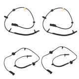 WMPHE 4 Pcs ABS Wheel Speed Sensor Compatible with Chevy Traverse 2009 to 2017, Buick Enclave 2008 to 2017, GMC Acadia 2007 to 2016, Saturn Outlook 2007 to 2010, Replacement for 22739728, 22739727