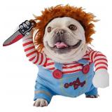 Pet Deadly Dog Costume, Cute Dog Cosplay Halloween Christmas Funny Pet Clothes Party Costume for Small Medium and Large Dogs (Small)