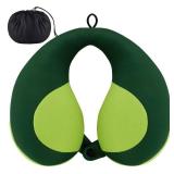 INFANZIA Kids Chin Supporting Travel Neck Pillow, Helps Support Head and Neck, Comfortably Designed for Head, Neck, and Chin Support - Gifts for ToddlerChildKids, Green