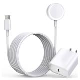Fast Charger for Apple Watch Charger, USB C 20W iPhone Watch Charger Plug Adapter and Long 6.6FT iWatch Portable Wireless Fast Charging Cable Cord Compatible with Apple Watch Series 987SE654321
