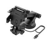 SIGHILL NO-Look Docking Agena G1 Charging Phone Holder Dashboard and Windshield Universal Car Mount with Suction Cup Base and Telescopic Arm for USB-C Port iPhone, Samsung, Google, Huawei, Nokia