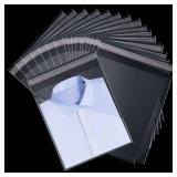 Cidenbio 200 Pcs Thickened Clear Cellophane Treat Bags 8x12 In, Self Sealing Bread Party Favor Bags, Cellophane Wrap for Gift Baskets, 3.1 Mils Plastic Resealable Cello Bag for Shirts, Pants, Clothes