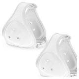 RoundFunny 2 Pcs Wrestling Headgear for Kids Adult Youth Men Women Soft Grappling Adjustable Head Gear Wrestling Ear Protection for Kids Boys Girls Hockey MMA BJJ(White)