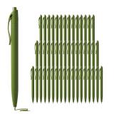 deegtran Pens Bulk, 50 Pack No Bleed Sage Green Click Pen, Wholesale Retractable Ballpoint Pens, Pens Medium Point, Smooth Ink Pen, 1.0MM Sage Green Ink