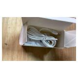 White Power Cord Replacement for Alexa Dot 3rd Gen, Dot 4th Gen, Dot 5th Gen 2022, Echo Pop 15W Power Adapter Charger