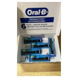 Oral-B Cross Action Replacement Brush Heads for an Oral-B Electric Toothbrush, Pack of 6, Black