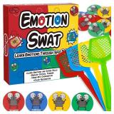 Garybank Emotions Swat Games for Kids Social Emotional Learning Activities, W56 Emotion Cards, Speech Therapy Materials for Autism, Play Therapy Toys for Counselors, Sight Word Game