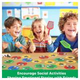 Garybank Emotions Swat Games for Kids Social Emotional Learning Activities, W56 Emotion Cards, Speech Therapy Materials for Autism, Play Therapy Toys for Counselors, Sight Word Game