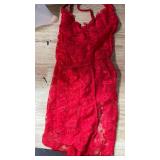 Avidlove Women Lingerie Bodysuit Christmas Red Lace Teddy Underwear Sexy Langery (no size)