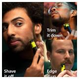 Norelco Philips OneBlade 360 with Connectivity Hybrid Face, Electric Beard Trimmer and Shaver, with 360 Blade Technology, 1x360 Blade for Face, 5in1 Adjustable Comb, Model QP453090