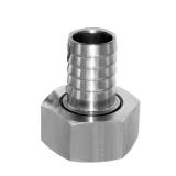 Beduan Stainless Steel Garden Hose Swivel Fitting 12in Barb x 34in GHT Female Thread Adapter Connector Garden Hose Repair