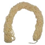 110 Glass Seed Beads, 12 String Hanks, Small Craft Beads, 2 mm (Cream)