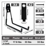 QUELIEN Large Garage Hooks, Heavy-Duty 7.5 in Cord Organizer for Garage Organization, Storage, and Hose Holder  Space-Saving and Durable Design for Home, Garage, and Workshop Use