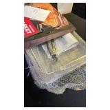 Air Fryer Basket for Oven, Air Fryer Basket and Stainless Steel Baking Tray Pant Oven Air Fryer Pan Rack for Cooking Baking Dishwasher and Broiling (13.1in * 8.8in and 12.8in * 9.6in)