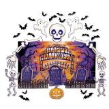 American Greetings Halloween Trunk-or-Treat Car Decorations Kit, Graveyard (42-Count)