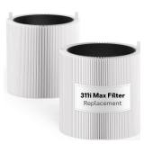 Leemone 2 Pack Blue Pure 311i Max Replacement Filter Compatible with Blue Pure 311i Max Air Purifier, Activated Carbon Filter