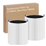 2 Pack 311i Max Replacement Filter, Compatible with Blue Pure 311i Max Air Purifier,True HEPA H13 Filter, Blue Pure F3MAX