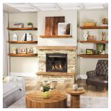 Floating Shelf Brackets Heavy Duty, 6in Hidden L-Shaped Brackets for Shelves, Rustproof Metal Wall Shelf Supports, 15 Inch Thick, 160 lb Capacity (6 Pack)