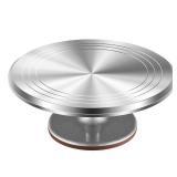 Kootek Aluminium Alloy Revolving Cake Stand 12 Inch Rotating Cake Turntable for Cake, Cupcake Decorating Supplies