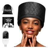 Heat Cap for Deep Conditioning: 10-Level Heats Up Quickly 3 Time Settings Hair Steamer for Natural Hair Home Use Thermal Steam Cap for Black Hair Portable Heating Caps