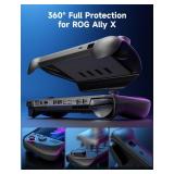 JSAUX PC0111 ModCase Compatible with ASUS ROG Ally X (2024), ROG Ally X Case with Detachable Front Shell, Include Protective Case, Face Cover, Metal Bracket and Strap - Basic Set