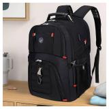 SHRRADOO Extra Large 50L Travel Laptop Backpack with USB Charging Port, College High School Backpack Airline Approved Business Work Bag Fits 17 Inch Computer for Men Women