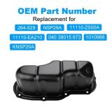 VANJING Engine Oil Pan with Drain Plug and Gasket Compatible with Nissan Frontier 2005-2019 Pathfinder 2005-2012 Frontier 2005-2019 NV1500 NV2500 NV3500 2012-2018 4.0L Replacement for 264-529