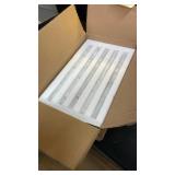 Lovdeco Carrara White 12in X 12in Marble Pencil Liner Tile, Edge Trim Molding for Shower and Backsplash, Bullnose Tile Trim Polished, 10 PcsBox