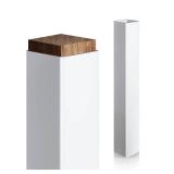 Thyle 1 Pcs 6 x 6 x 39.4 Inches(Actual 5.5 x 5.5) Post Sleeve Vinyl Post Wrap Cover White Column Wraps for Porch Weatherproof for Lasting Durability Easy Installation on Patio Decks Porches Mailbox