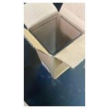 Guluto Acrylic Square Flower Vase, Non-breakable Vase, 4in x 4in x 10in Tall Clear Vases for Flower, Large Cube Floral Plant Container, Planter Terrarium for Wedding Party Event, Home Office Decor