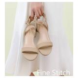 Ankis Black Nude White Red Women Sandals Comfortable Walking Strappy Open Toe Sandals for Women Dressy Summer 1 Inch Low block Heel Flat Adjustable Ankle Strap Wide Available 2023