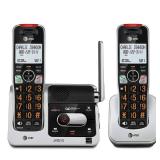 ATandT BL102-2 DECT 6.0 2-Handset Cordless Phone for Home with Answering Machine, Call Blocking, Caller ID Announcer, Audio Assist, Intercom, and Unsurpassed Range, SilverBlack