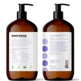 Everyone 2-in-1 Lotion for HandsBody, 32 ounce (Pack of 2) Lavender and Aloe made with Essential Oils for Men and Women