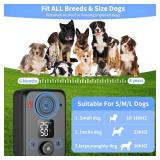 STANWIS Anti Barking Device for Dogs,50FT Effective Range bark Deterrent Device,3 Modes Rechargeable,Fit All BreedsandSize Dog Black,Medium